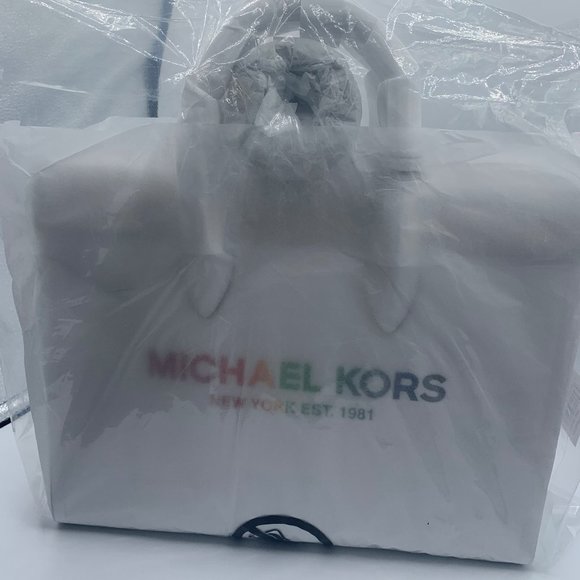 Michael Kors PRIDE Mirella Medium Pebbled Leather Tote Bag - Picture 3 of 4